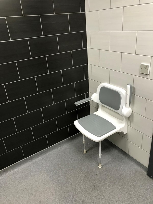 Shower seat.