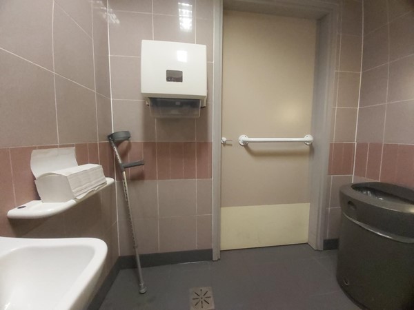 Image of the Barbican Theatre toilet