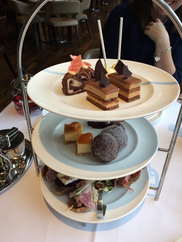 The chocolate afternoon tea.