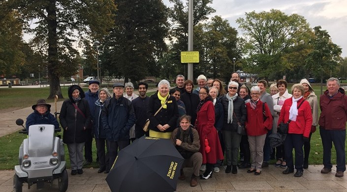 Guided walking tour for disabled access day