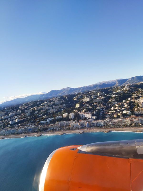 Arriving in Nice