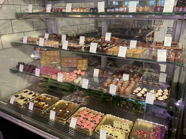 Image of a sweet treat counter.