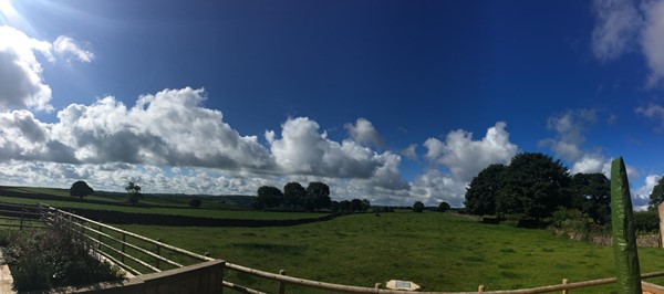 View from the rear of cottage.