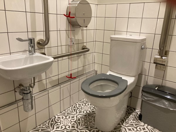 Such a nice surprise to find an accessible toilet in a trendy sort of coffee shop!