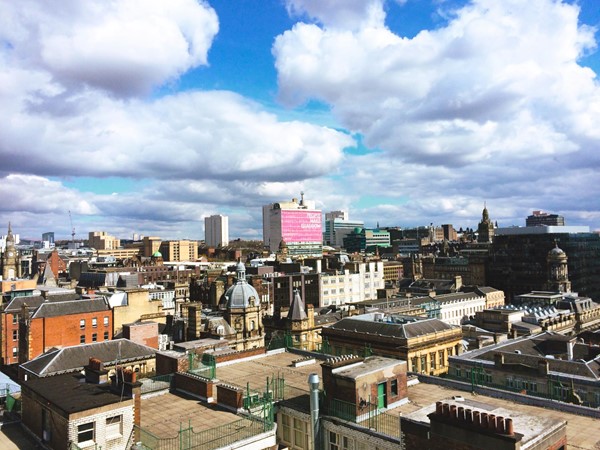 View from the top of Mackintosh Tower.