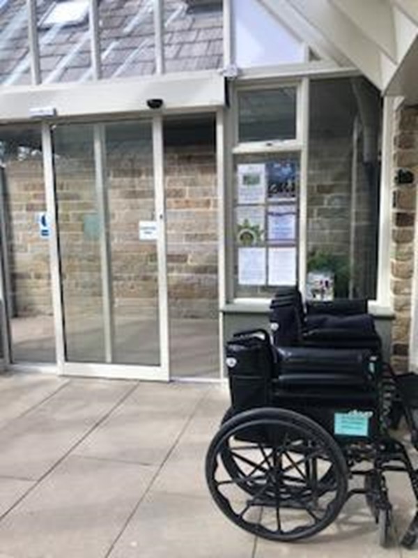 Entrance to the gardens, wheel chair availability