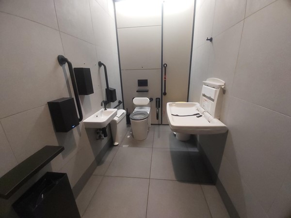 Image of a bathroom with a toilet and sink