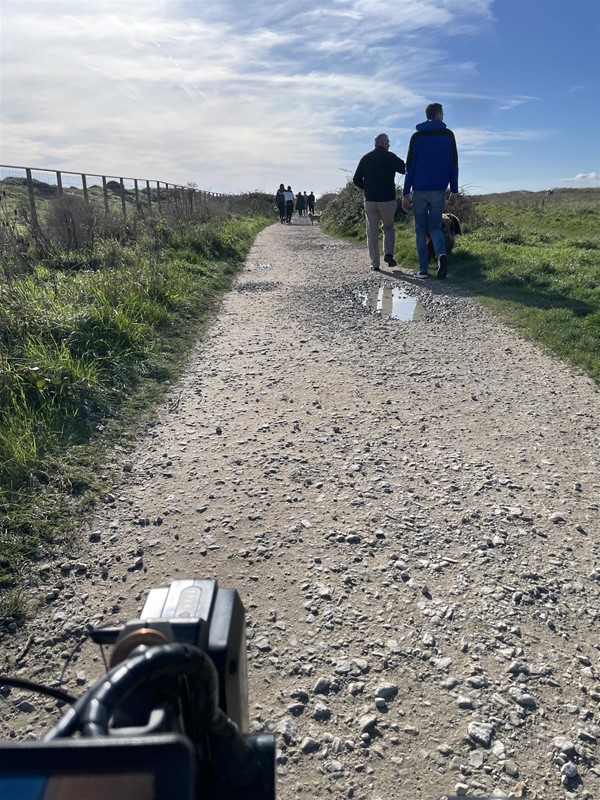 Nearest beach is accessed by a compacted fitted path