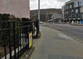 The Watergate entrance and the Scottish Parliament building