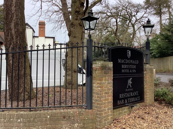 with its Berystede hotel sign