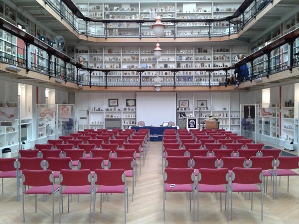 Museum laid out for a talk, from a different visit