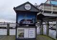 Image of information both at Cardiff Bay