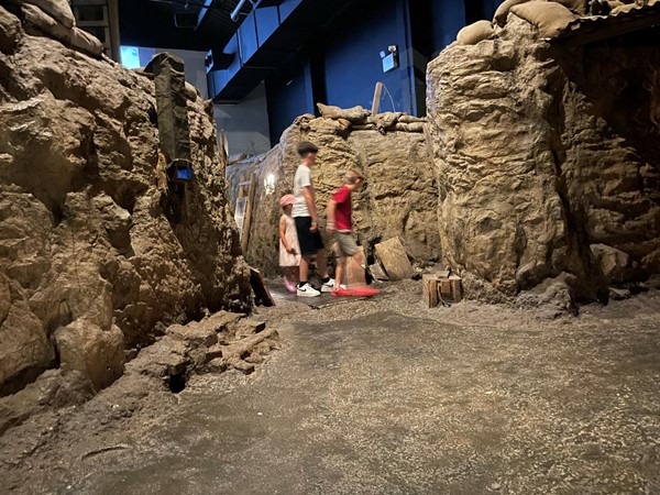 The only limited wheelchair access was in the trenches exhibit.