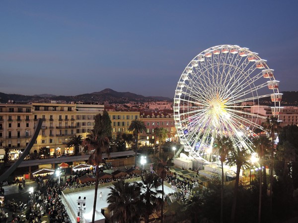 View of the Christmas market from my balcony