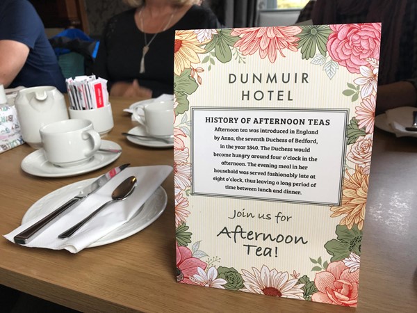 Photo of the menu at Dunmuir Hotel.