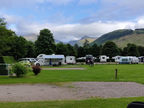 Image of caravans in a field