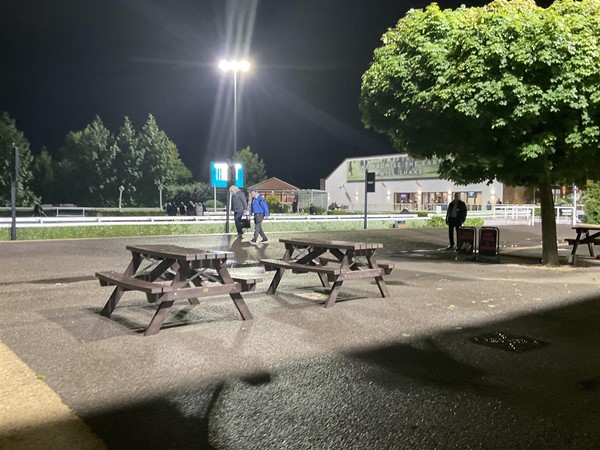 Image of picnic benches