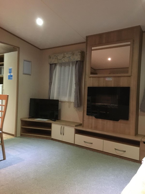 Picture of the interior of a caravan