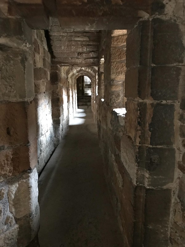 One of the dark passageways.