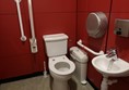 Showing the accessible toilet facilities available near the cafe