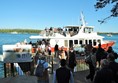 Ferry arriving at the island