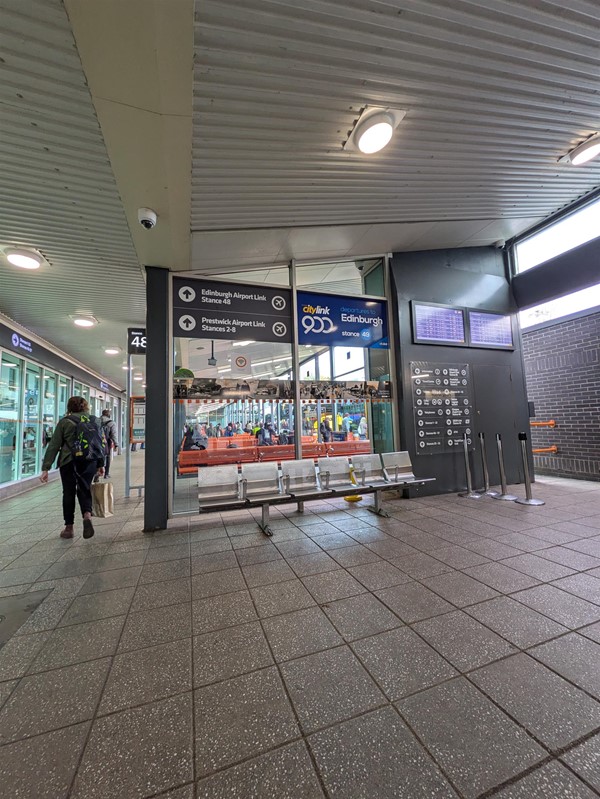 image of seating area in Buchanan Bus Station