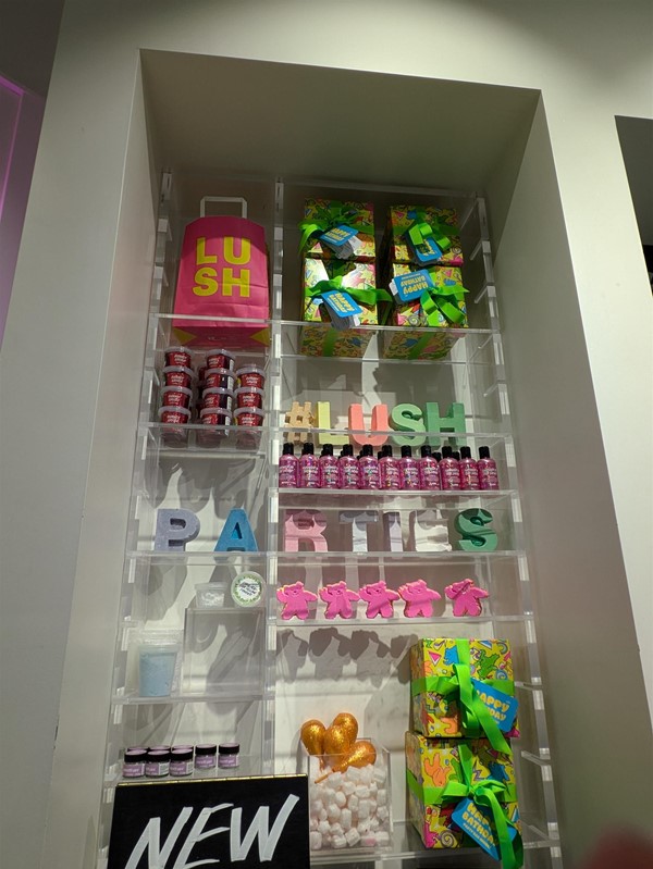 Image of Lush Parties display