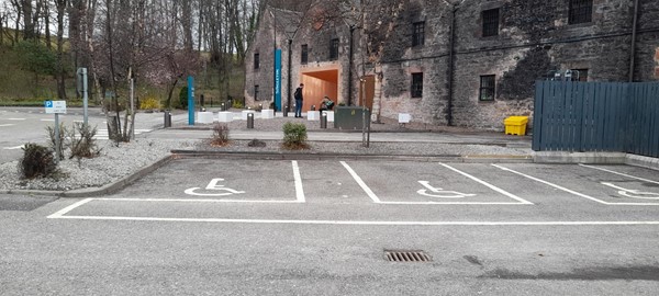 Image of disabled parking spaces