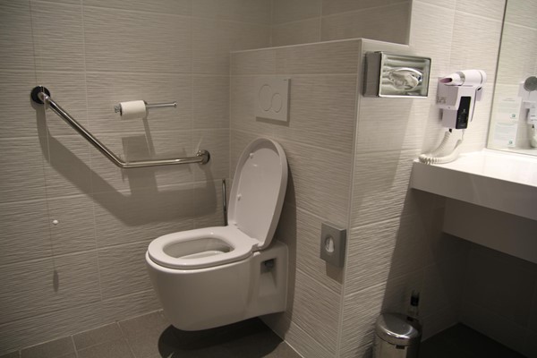 toilet in bathroom