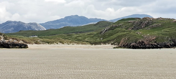 Photo of one side of the beach