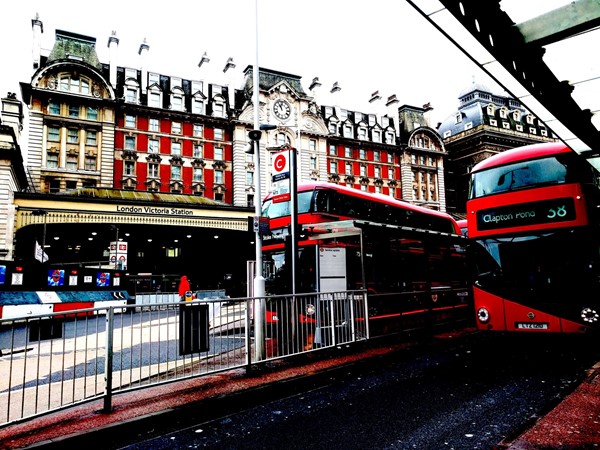 London Victoria Railway and Underground Station