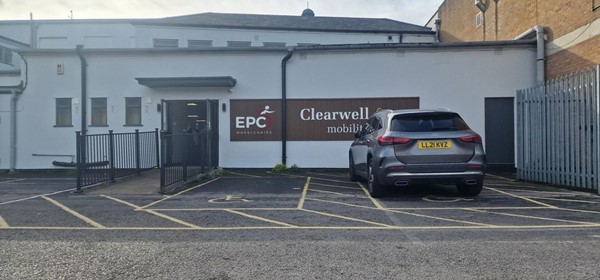 Image of a car parked in a parking lot