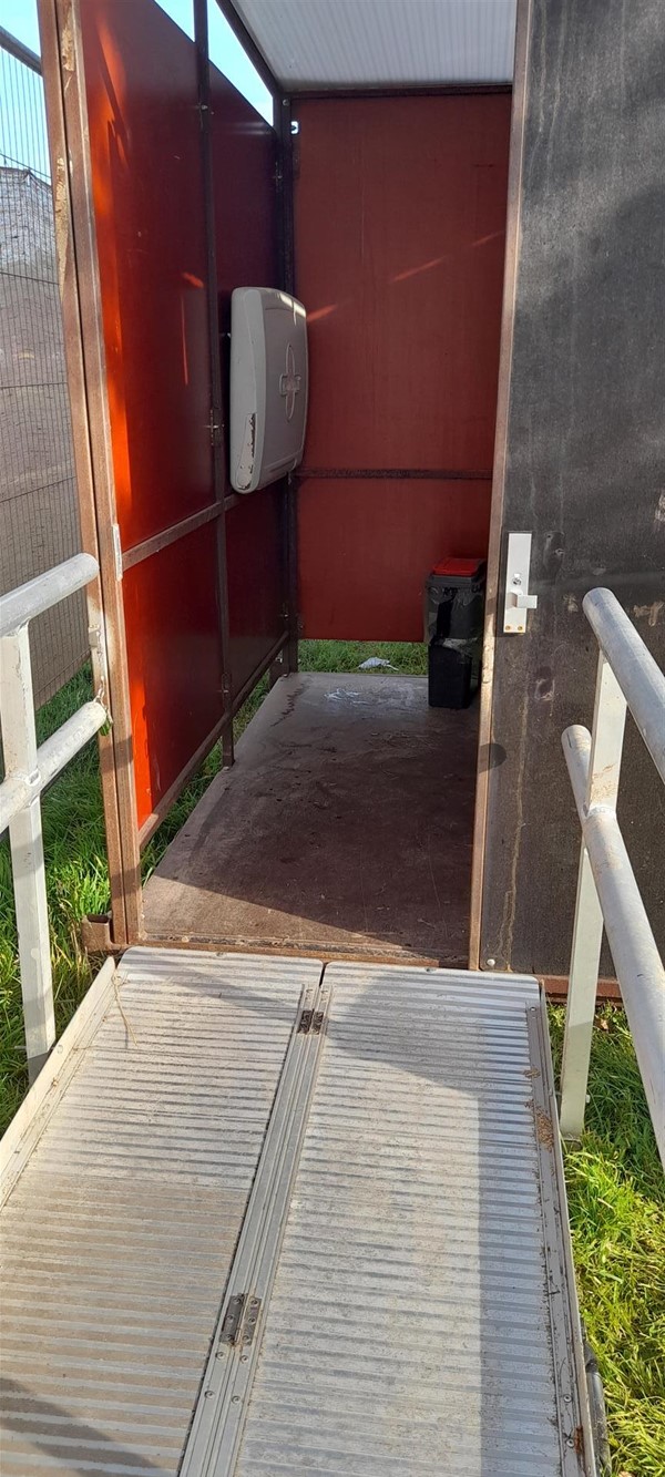 Image of a ramp into a portaloo