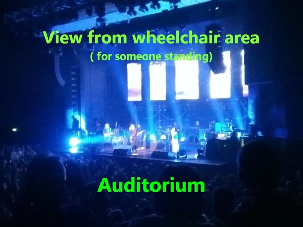 View from wheelchair area