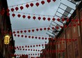 Image of a street with red lanterns