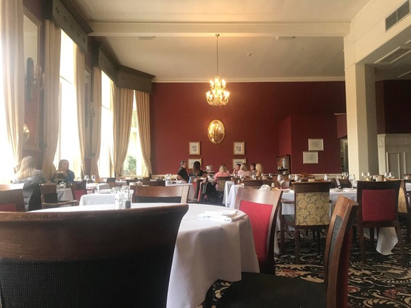 Image of some of the tables in the restaurant area.