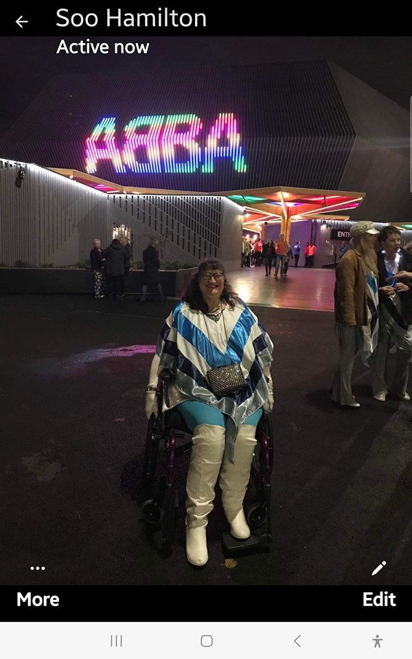 Person in wheelchair at Abba Voyage