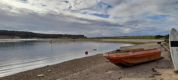 Boat by a beach