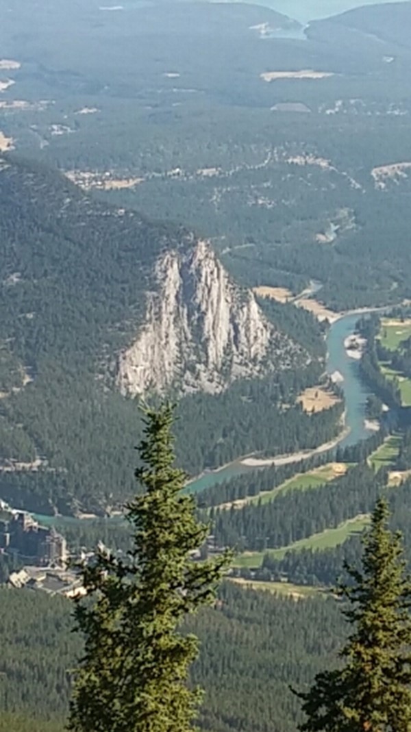 View of the Bow River from the top