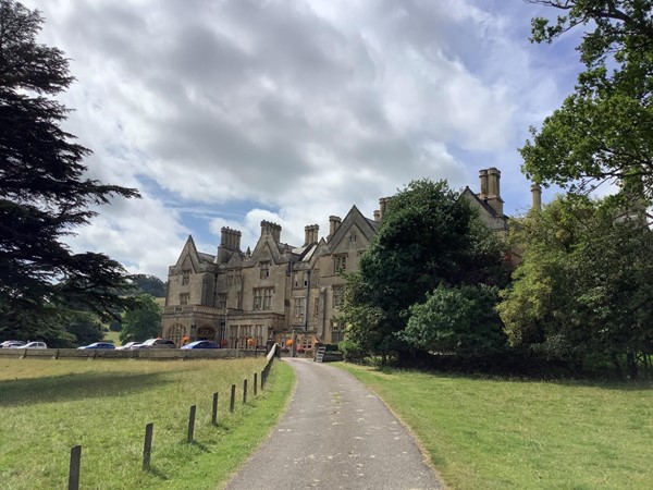 Picture of a road leading to the hall