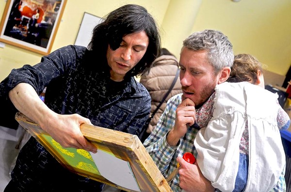 Print workshop at the museum for Disabled Access Day