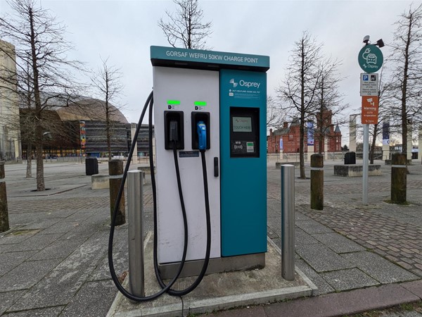 Image of EV Charger from the front