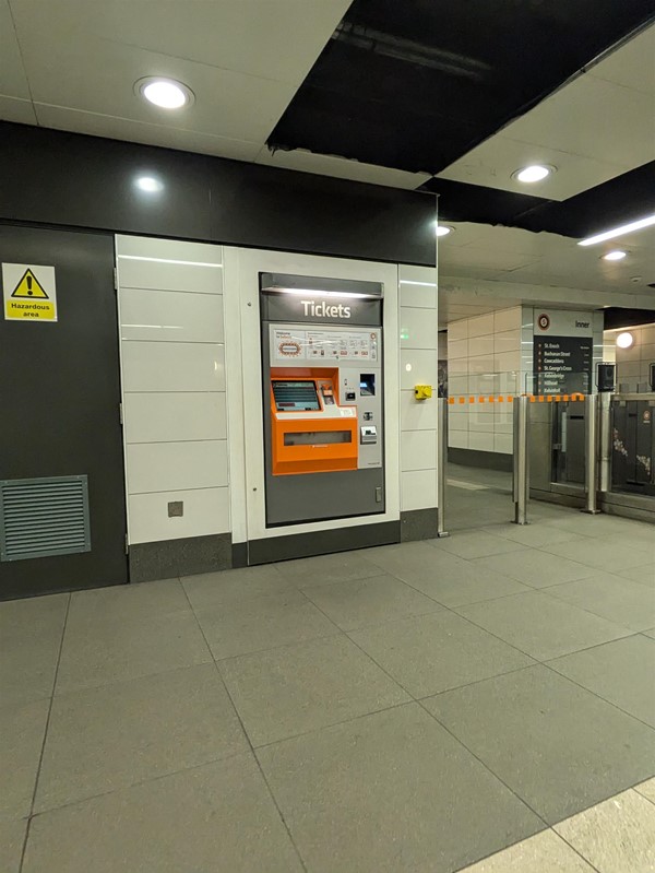 Image of ticket machine at St Enoch Subway Station