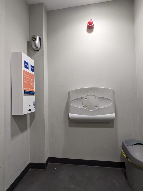 Picture of a wall mounted shower seat