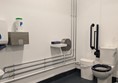 image of accessible toilet and Colostomy shelf in the Changing Places toilet