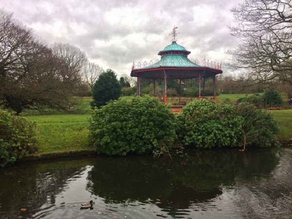 Photo of the park band stand.