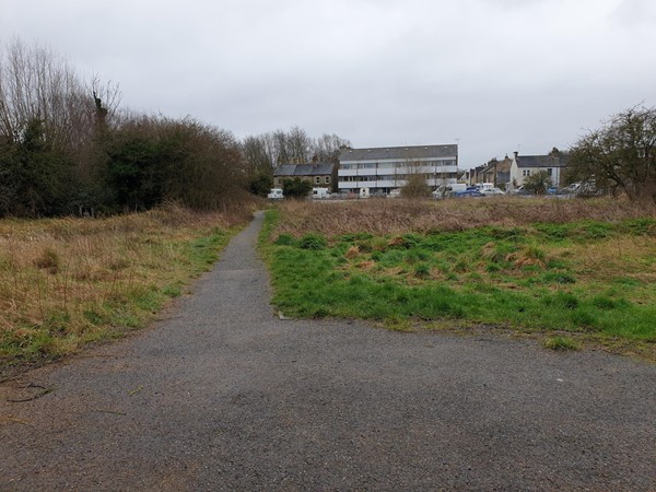 Entering the north east side of the site via Pepys Court.