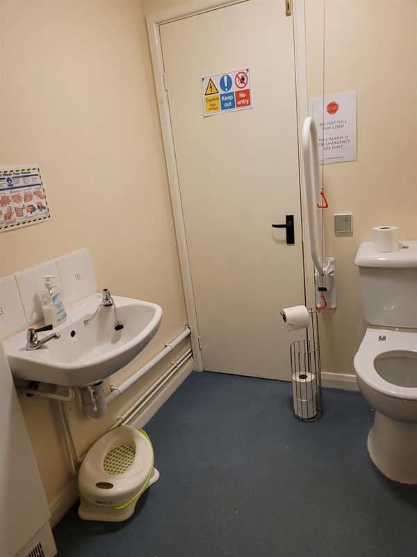 Image of a sink and a toilet