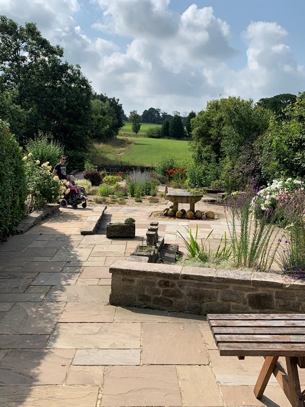 Picture of a paved garden at Croft Bungalow