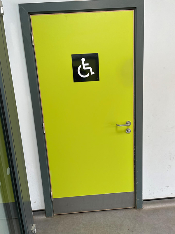 Toilet door